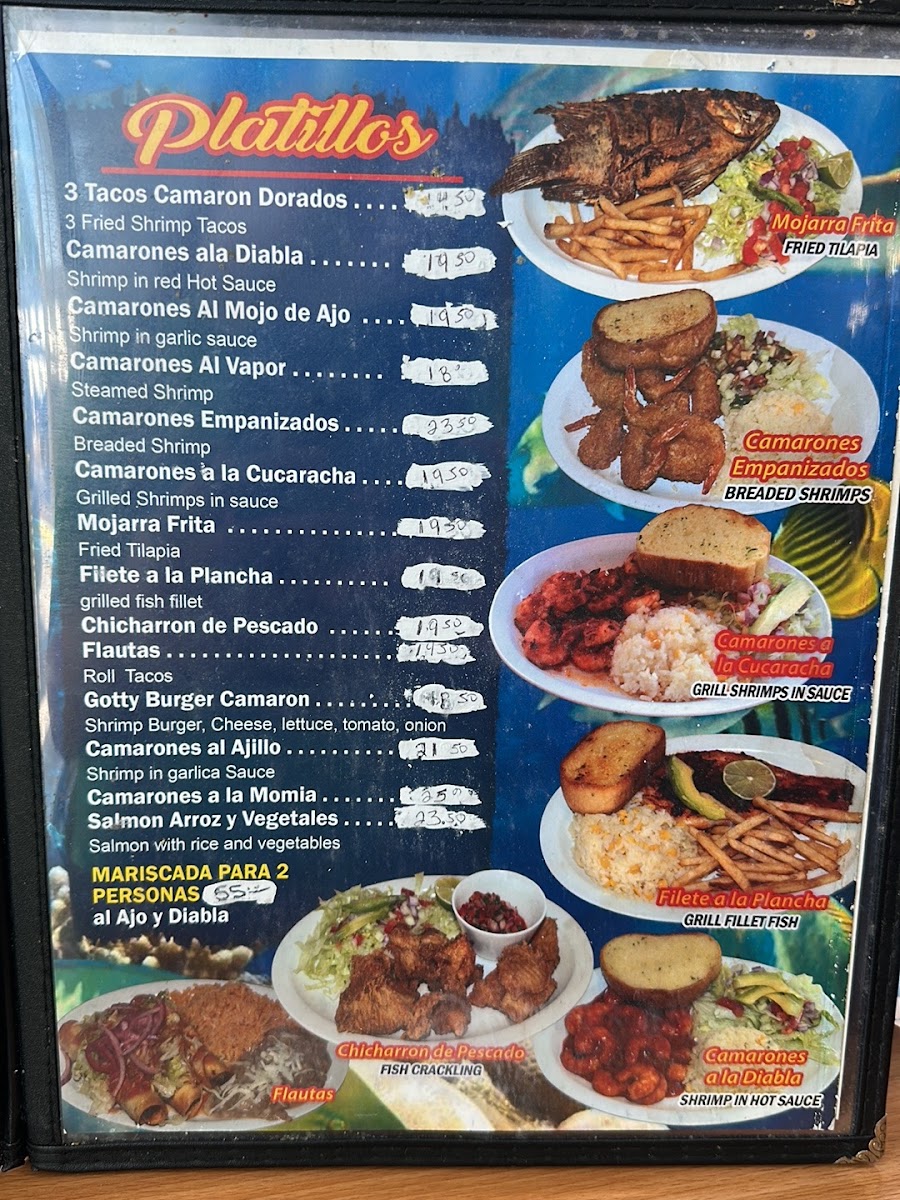 Ceviches mariscos estilo Nayarit Menu - Image 1